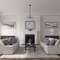 Ekena Millwork Olivia Ceiling Medallion (Fits Canopies up to 2 1/8"), 7 7/8"OD x 1 1/8"P, Americana Crackle CM07OLAMC - alternate 5